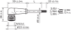 Picture of Andurikaabel PVC + pesa 90°, A-coded, (3m + M12 4-pin), SICK